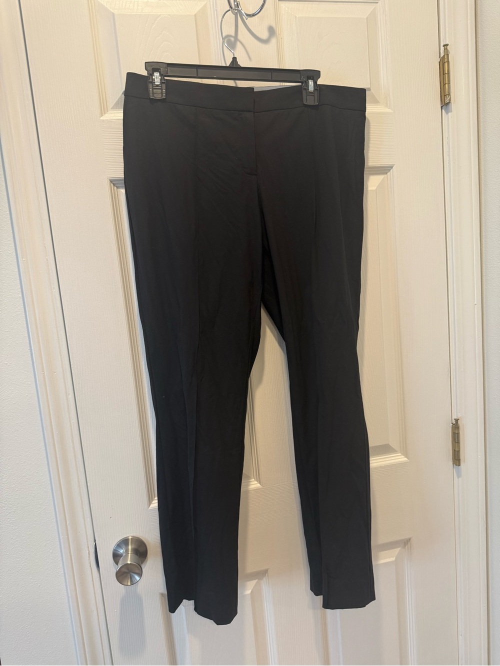 Lafayette 148 New York Black Straight-Leg Dress Pants